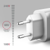 ACU-QC18W Ładowarka sieciowa QC 18W, 1x port USB-A, QC3.0/AFC/FCP/SMART Biała-13465544