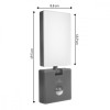 Lampa LED z czujnikiem ruchu MCE516GR 10W IP65-13466348