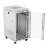 Szafa stojąca rack 19'' 22U 600x800 szara drzwi szklane LCD flack pack-13468552