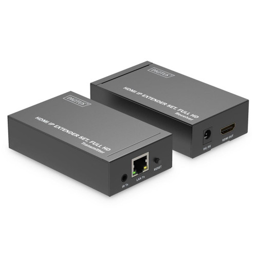 Przedłużacz/Extender HDMI 1080p 60Hz 120m po skrętce kat.6 HDCP 1.3 IR (zestaw)-13412364