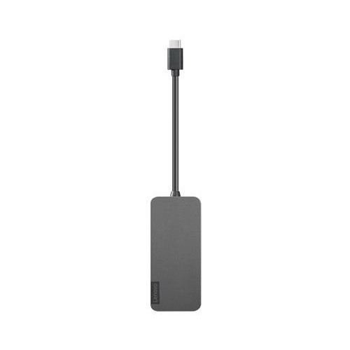 Hub 4-portowy USB-C/4xUSB-A Lenovo (czarny)-13419401