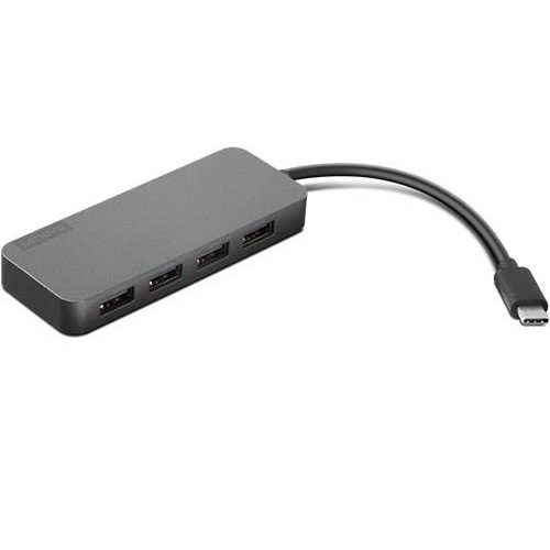 Hub 4-portowy USB-C/4xUSB-A Lenovo (czarny)-13419403