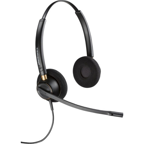 Poly EncorePro 520 Binaural Headset +Quick Disconnect EMEA - INTL English Loc Euro plug-13419832