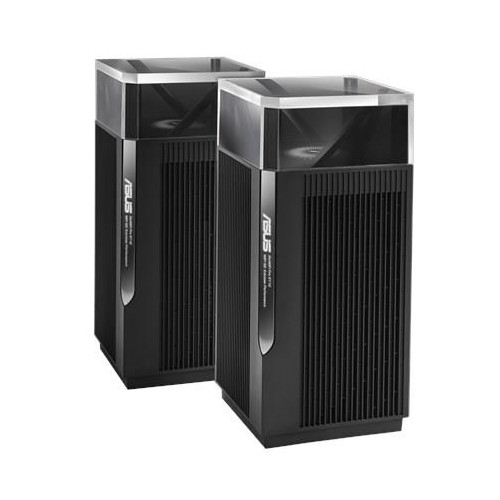 ASUS ZenWiFi Pro ET12 Trójpasmowy (2,4 GHz / 5 GHz / 6 GHz) Wi-Fi 6E (802.11ax) Czarny 3 Wewnętrzne