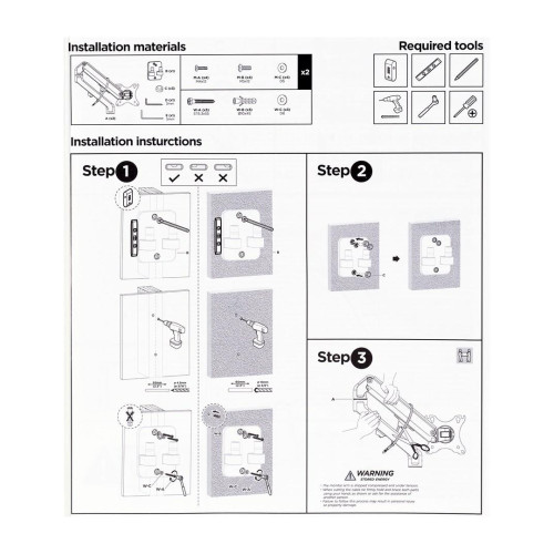 GEMBIRD REGULOWANE RAMIĘ NA 2 MONITORY DO MONTAŻU NA ŚCIANIE 17-27, 100X100MM, DO 7 KG-13454664
