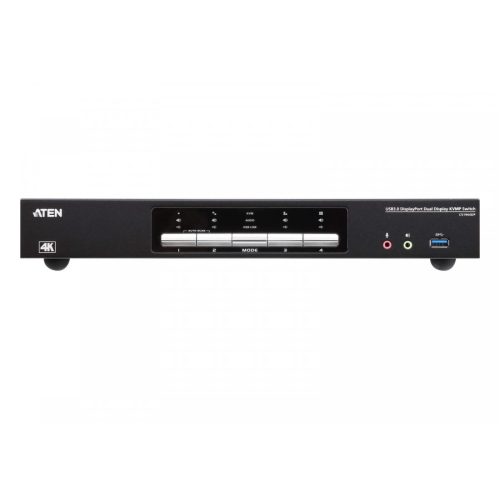 Przełącznik KVM 4-Port USB 3.0 4K DP Dual Display KVMP Switch