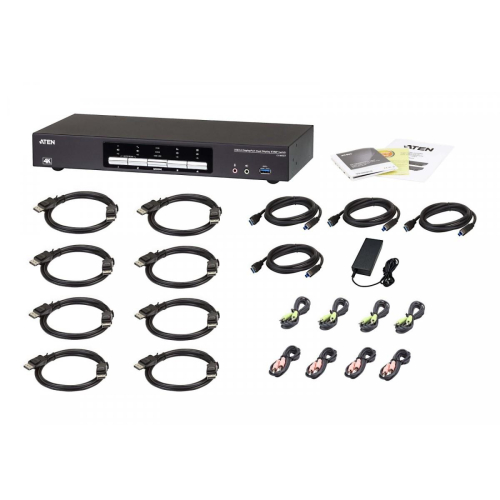 Przełącznik KVM 4-Port USB 3.0 4K DP Dual Display KVMP Switch-13458582