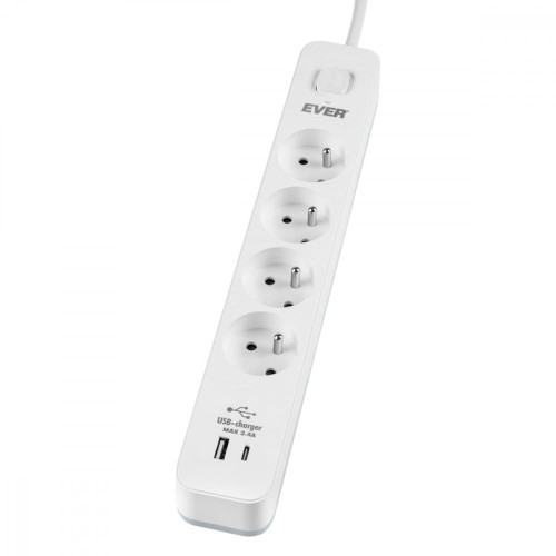 Listwa antyprzepięciowa PROTECT 4PL 1A1C USB T/LZ12-PRO015/1000-13462584