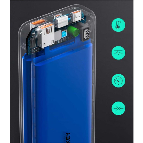 PB-N74S Power Bank | 20000 mAh | 5xUSB | Quick Charge 3.0 | Power Delivery 3.0 | 22.5W | SCP | LED | kabel USB-C-1346315