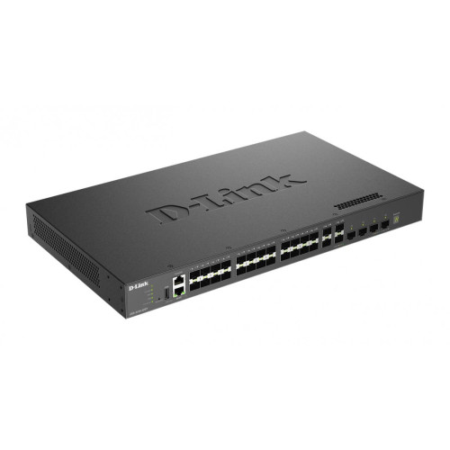 Przełącznik zarządzalny DXS-3410-32XY/E 10G warstwa 3 stakowalny 24*10GBASE-T + 4*10G SFP+ + 4*25G SFP28 Multi-Gigabi