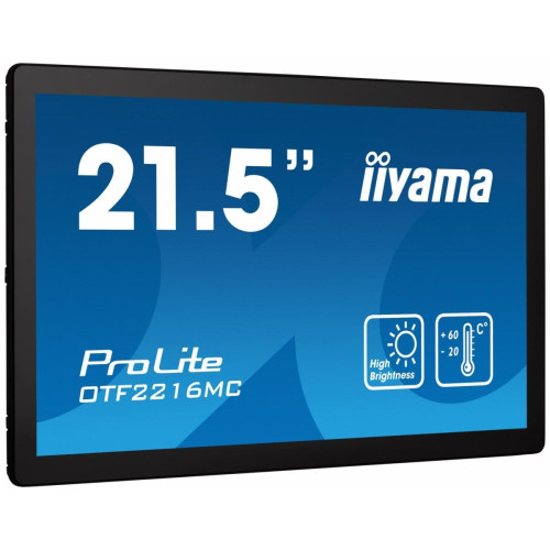 Monitor 22 cale OTF2216MC-B1, VA,poj.10pkt.1100cd,IP65,outdoor, VGA, HDMI,DP,RJ45-13463640