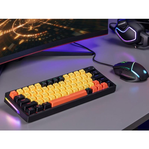 Klawiatura mechaniczna Gamezone EVO2 HOT SWAP 63 (yellow)-13464470