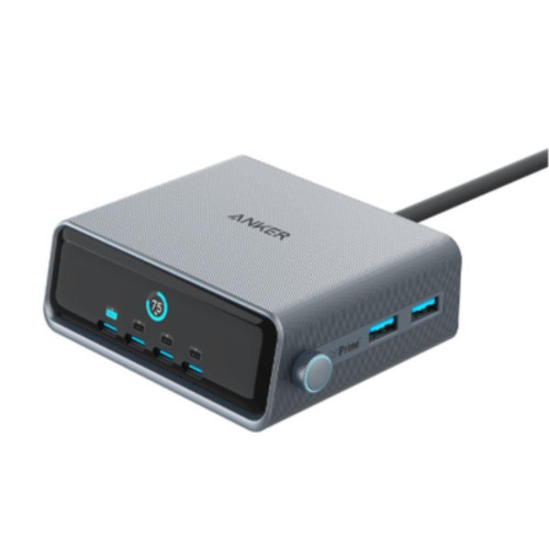 Ładowarka Prime 250W 4xUSB-C 2xUSB-A Czarna