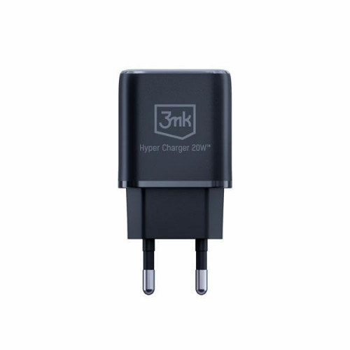 Ładowarka sieciowa 20W 1xUSB-C +USB-A PD QC bez kabla Czarna-13465120