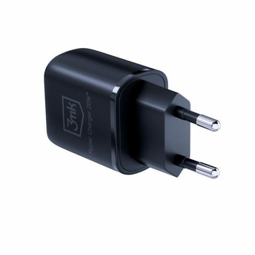 Ładowarka sieciowa 20W 1xUSB-C +USB-A PD QC bez kabla Czarna-13465123