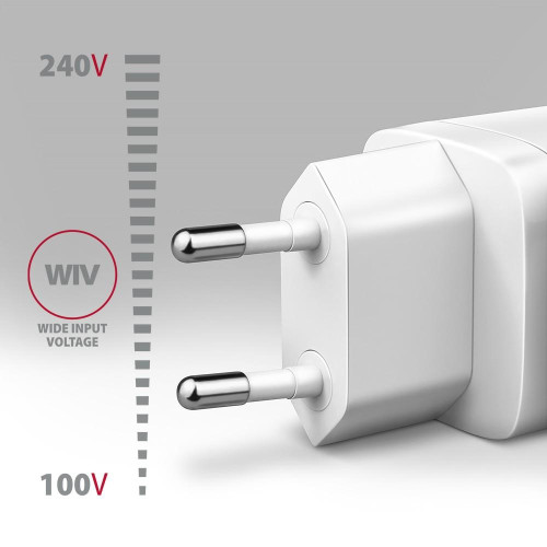 ACU-PD30W Ładowarka sieciowa PD 30W, 1x port USB-C, PD3.0/QC3.0/AFC/FCP/Apple Biała-13465527