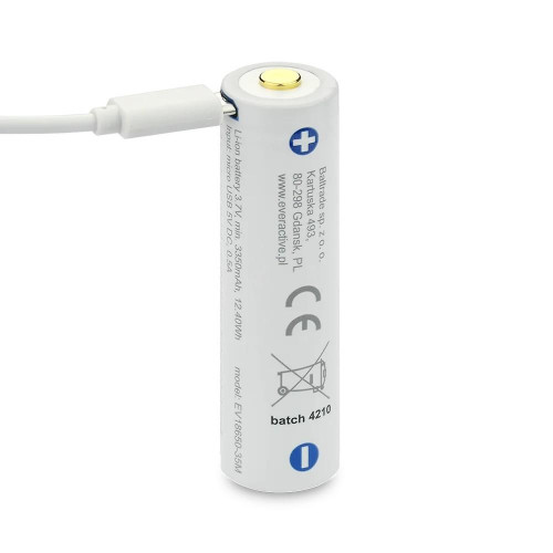 Akumulator 18650 3,7V Li-ion 3500 mAh micro USB-13465957