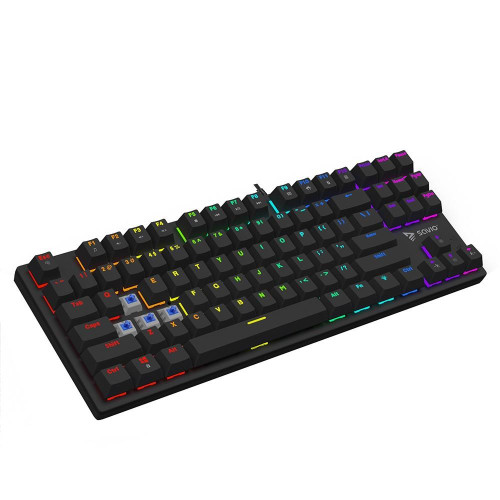 Klawiatura mechaniczna RGB Tempest X2 Outemu Blue-13466532