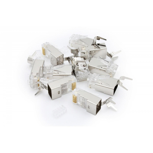Wtyk RJ45 (8P8C) uniwersalny, kat. 6A, ekranowany, AWG 24-22, opakowanie 10 szt.