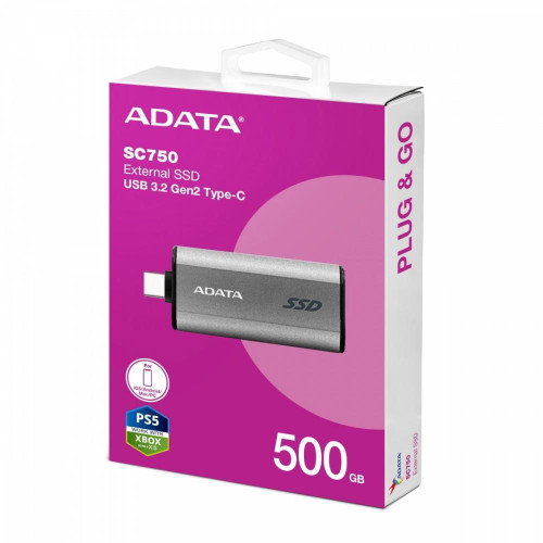 Dysk zewnętrzny SSD SC750 500G USB3.2C 1050/1000 MB/s-13468067