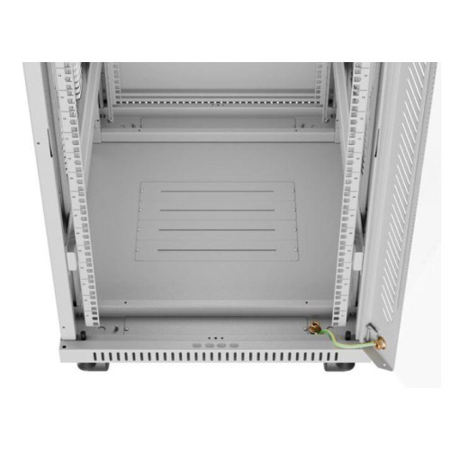 Szafa stojąca rack 19'' 22U 600x800 szara drzwi szklane LCD flack pack-13468543