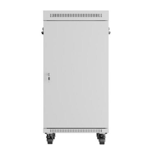 Szafa stojąca rack 19'' 22U 600x800 szara drzwi szklane LCD flack pack-13468546
