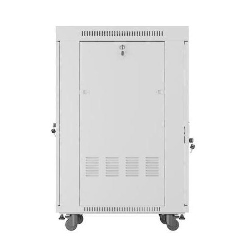 Szafa stojąca rack 19'' 22U 600x800 szara drzwi szklane LCD flack pack-13468549
