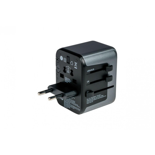 Adapter podróżny UTA-03 49545 180 krajów, ładowarka PD 30W, QC 3.0 3x USB-C , 2x USB-A-13469038