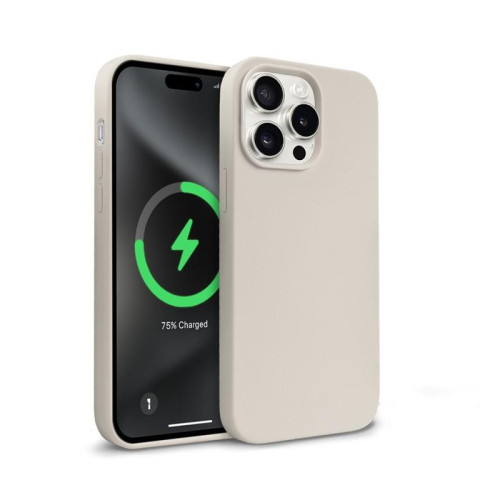 Etui Color Cover Magnetic - iPhone 15 Pro Max MagSafe Kamienny beż-13469210