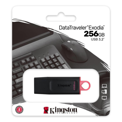 KINGSTON FLASH 256GB USB3.2 Gen1 DataTraveler Exodia (B+P)-1349958