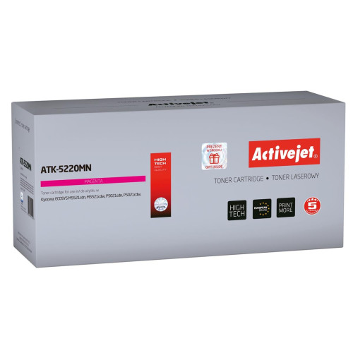 Activejet ATK-5220MN Toner (zamiennik Kyocera TK-5220M; Supreme; 1200 stron; czerwony)-1353463