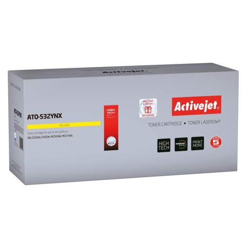 Activejet ATO-532YNX Toner (zamiennik OKI 46490605; Supreme; 6000 stron; żółty)-1353504