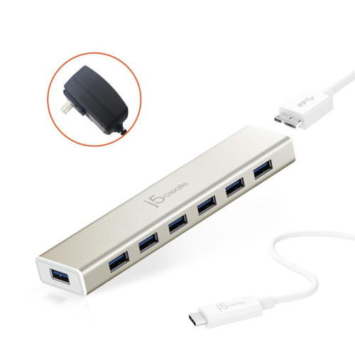 USB-C 7- PORT HUB - EU/UK/-13593188