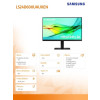 Monitor 24 cale ViewFinity S60UD IPS 2560x1440 WQHD 16:9 1xHDMI 2xDP(In+Out) 1xUSB-C 90W 3xUSB 3.0 LAN KVM 5ms PinP/PbyP