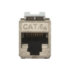 Moduł (gniazdo) keystone RJ45 (8P8C) kat.6A, STP,ekranowany, beznarzędziowy, stalowy, 24szt-13677581
