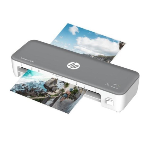 HP Laminator ONELAM 270, A4, na gorąco + 5 folii: A4/80 mic, szary-13608214