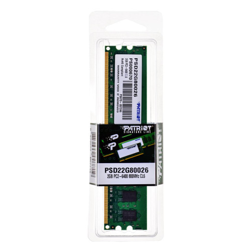 Pamięć Patriot Memory Signature PSD22G80026 (DDR2 DIMM; 1 x 2 GB; 800 MHz; CL6)-1363434