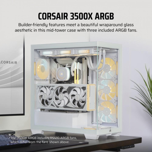 Obudowa 3500X ICUE LINK RGB TG Mid-Tower biała-13634809