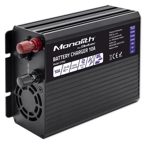 Inteligentna ładowarka Monolith do akumulatorów LiFePO4 AGM GEL SLA | 10A | 24V-13635500