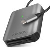Axagon CRE-S3C czytnik kart USB 3.2 Gen 1 (3.1 Gen 1) Type-C Szary