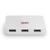 Lindy 43143 huby i koncentratory USB 3.2 Gen 1 (3.1 Gen 1) Type-A 5000 Mbit/s Biały-13775437