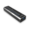 Lindy 43370 huby i koncentratory USB 3.2 Gen 1 (3.1 Gen 1) Type-B 5000 Mbit/s Czarny-13775531