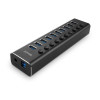 Lindy 43370 huby i koncentratory USB 3.2 Gen 1 (3.1 Gen 1) Type-B 5000 Mbit/s Czarny-13775533