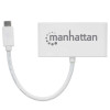 Manhattan 163552 huby i koncentratory USB 3.2 Gen 1 (3.1 Gen 1) Type-C 5000 Mbit/s Biały-13775548