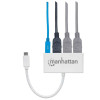 Manhattan 163552 huby i koncentratory USB 3.2 Gen 1 (3.1 Gen 1) Type-C 5000 Mbit/s Biały-13775549