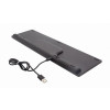 Gembird KBS-ECLIPSE-M500 klawiatura Dołączona myszka RF Wireless QWERTY US English Czarny-13777979