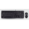 Logitech Desktop MK120 klawiatura Dołączona myszka USB AZERTY Francuski Czarny-13777988