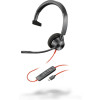 POLY Jednouszny zestaw słuchawkowy Blackwire 3310 USB-C + przejściówka USB-C/A-13779186