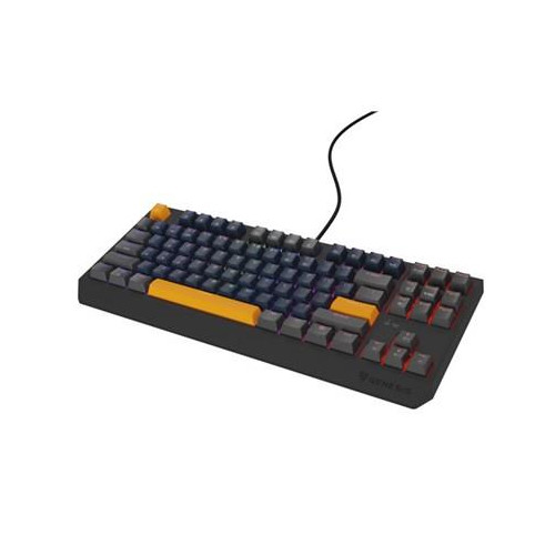 GENESIS THOR 230 TKL klawiatura Gaming USB + RF Wireless + Bluetooth QWERTY Czarny, Niebieski, Szary, Pomarańczowy