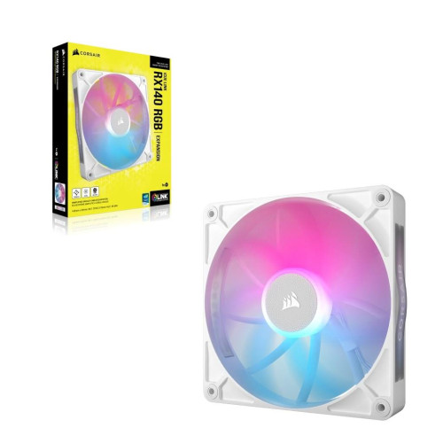 Corsair iCUE LINK RX140 RGB Obudowa komputera Wentylator 14 cm Biały 1 szt.-13752927